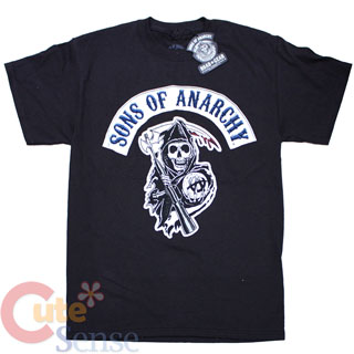 Sons Of Anarchy Reaper Logo Men's T-Shirts  :Adult- S