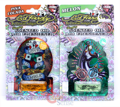 Ed Hardy Scented Oil Air Freshener Auto Car Accessories -Melon/Pina Colada