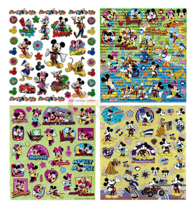 Disney Mickey Mouse & Friends Stickers Book Color Laser Cut