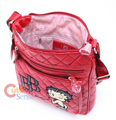  Messenger  on Betty Boop Quilted Mini Messenger Bag   Red Leather   Ebay