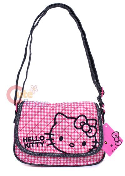  Kitty Cross Body Bags on Sanrio Hello Kitty Denim Quilted Purse   Mini Hand Bag   Ebay