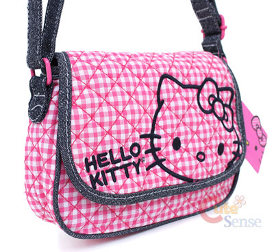  Kitty Cross Body Bags on Sanrio Hello Kitty Denim Quilted Purse   Mini Hand Bag   Ebay