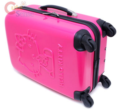 Ebay  Kitty Bags on Sanrio Hello Kitty Trolley Bag Luggage Emblems Pink 20    Ebay