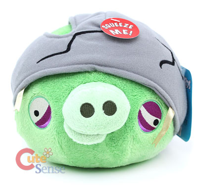 angry birds helmet pig plush