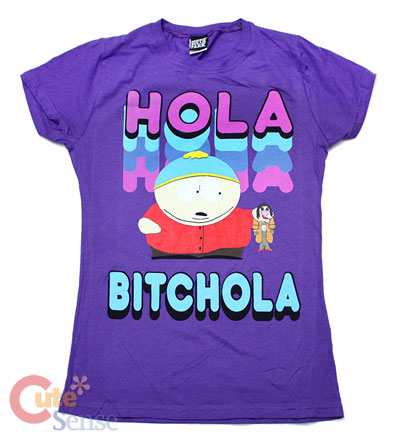 South Park Girls Women T-Shirt : Cartman - Small