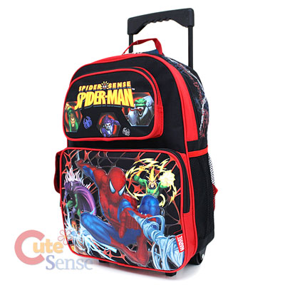 Spiderman School  on Spiderman School Roller Backpack Rolling Bag Monster 2 Jpg