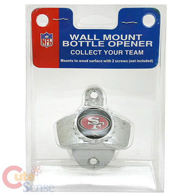 San Francisco 49ers Metal Bottle Opener -Wall Mountable