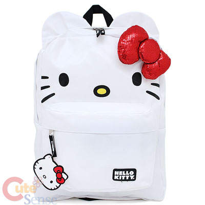 School Backpacks on Sanrio Hello Kitty School Backpack W  3d Bow And Ears 16  Large