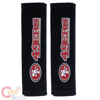 San Francisco 49ers Seat Belt Cover Set