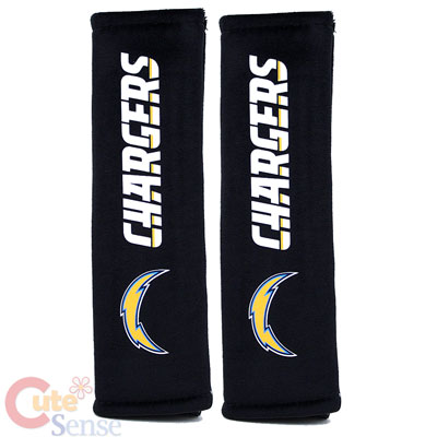 San Diego Chargers Seat Belt Cover Set