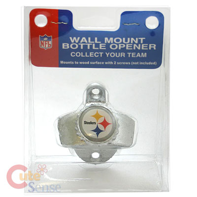 Pittsburgh Steelers Metal Bottle Opener -Wall Mountable