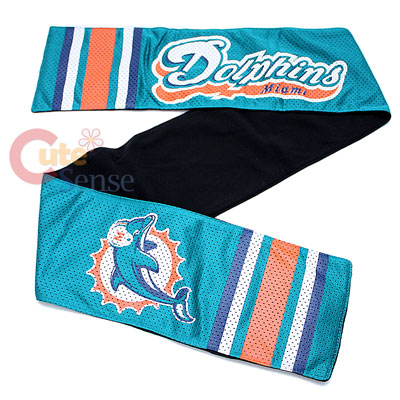 Miami Dolphins NFL Team Jersey Scarf w/ Pocket