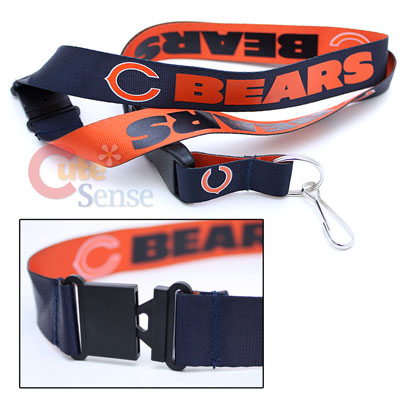 NFL Chicago Bears Lanyard -2 Tone /2 Detachable clasps