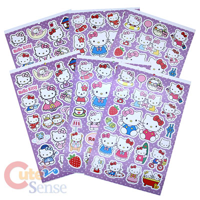 Hello Kitty Collectable  Stickers Book -122pc