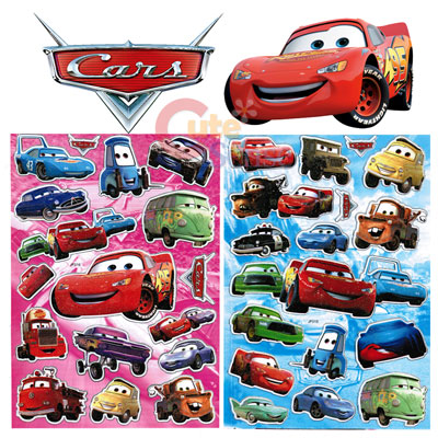 Disney Cars Mcqueen Removable Wall / Window Stickers Set of 2