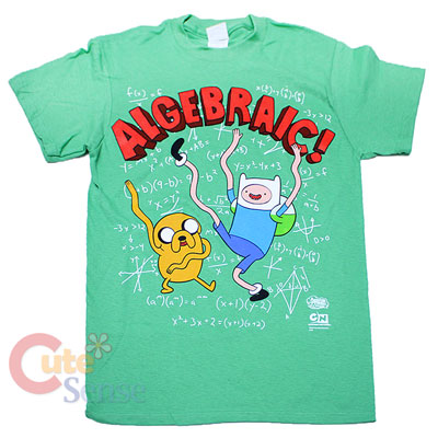 Adventure Time Algebraic Men's T-Shirt  -XL