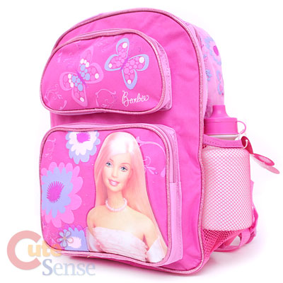 School Bags  Adults on Barbie School Backpack Book Bag  14  Medium W Bottle   Ebay