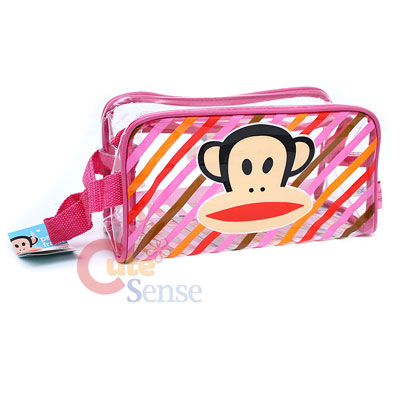 Paul Frank Clear Pouch Bag /Cosmetic Bag  -Pink