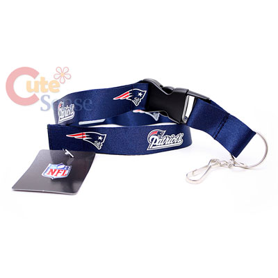 New England Patriots Lanyard NFL Key Chain -Red