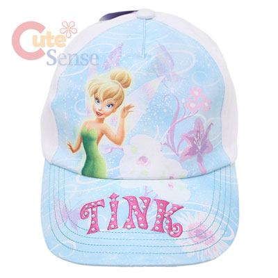 Disney Tinke Bell Baseball Cap/Hat-Baby Blue with Stone Tink