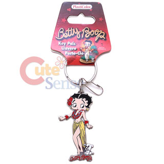 Betty Boop  Metal Key Chain -Hawaiian Hula