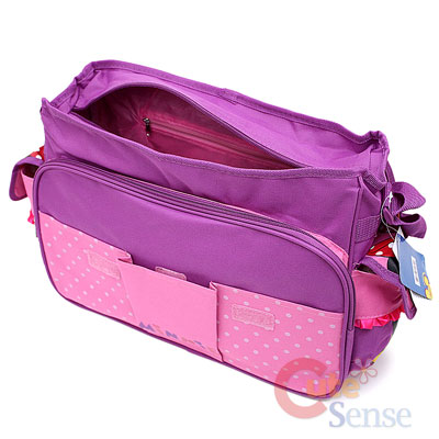   Shoulder Diaper  on School Messenger Bag  Diaper Bag  Shoulder Bag  Pink 3d Bows   Ebay