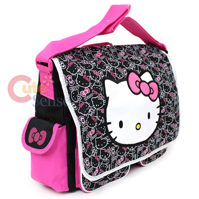  Kitty Messenger  on Sanrio Hello Kitty School Messenger Diaper Bag   Face Outlines At