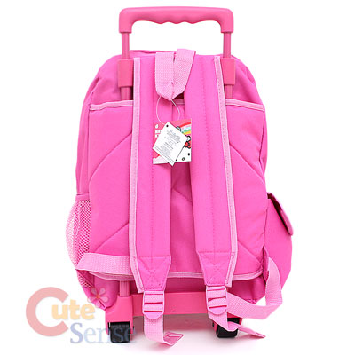 School Bags  Middle School on Hello Kitty Large Rolling Backpack School Roller Bag Pink Bows Trolley