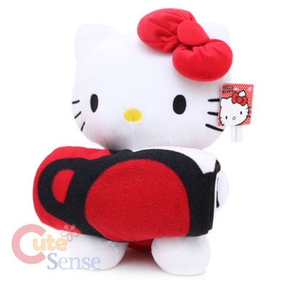  Kitty Doll on Sanrio Hello Kitty Plush Doll Fleece Blanket   40 X 50 Throw With 15