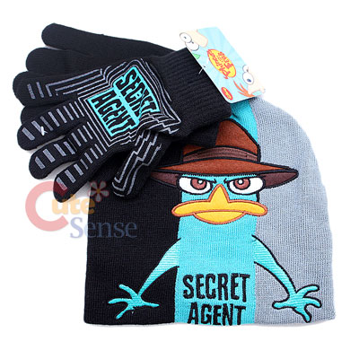 Phineas and Ferb Agent P   Gloves, Beanie Set