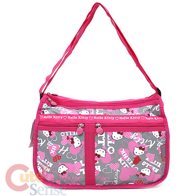 Bags  Kitty on Sanrio Hello Kitty Shoulder Messenger Bag Hand Bag Pink Grey Licensed