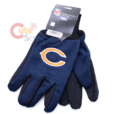 Chicago Bears Utility Work Men's Gloves - Navy