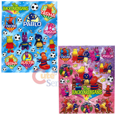 Backyardigans Removable Wall / Window Stickers Set of 2