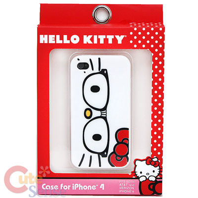 Sanrio Hello Kitty Nerd Silicone 4G / 4GS  i Phone Case