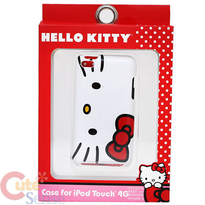 Sanrio Hello Kitty I pod  Touch 4 Case - Hello Kitty Face Hard Case