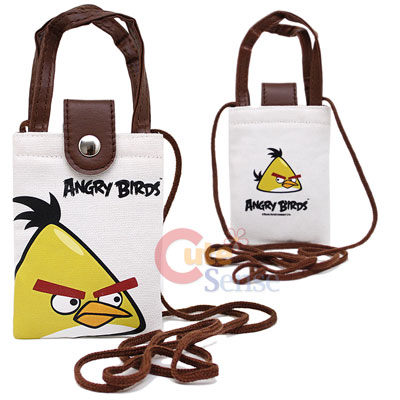 Rovio Angry Birds Multipurpose Pouch Bag  w/Shoulder Strap : Yellow Bird