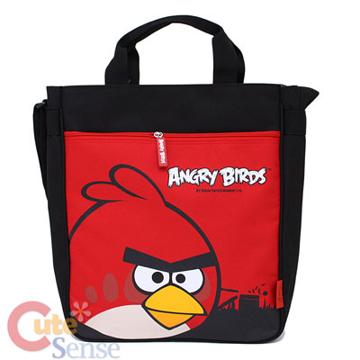 Rovio Angry Birds Canvas Tote Bag 13in Shoulder Bag -Red Bird