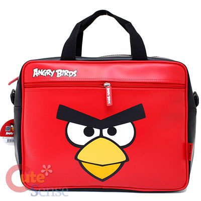 Rovio Angry Birds Fuax Leather Messenger Bag / Briefcase : Big Face