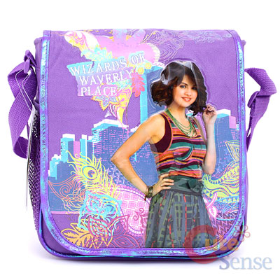 Disney Wizards of Waverly Place School Lunch Snack Bag:Purple