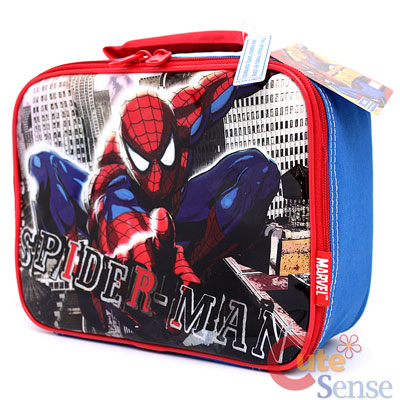 Spiderman School  on Mavel Spider Sense Spiderman School Lunch Bag At Cutesense Com