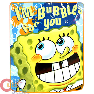 Nick Jr. SpongeBob Fleece Throw Blanket (46in x 60in)