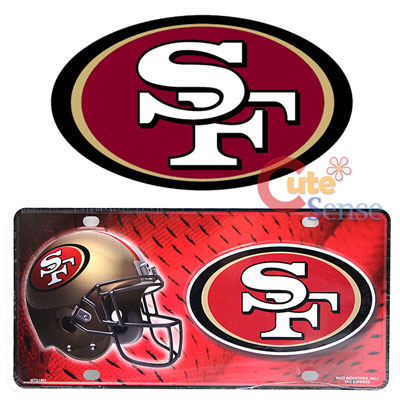 NFL San Francisco 49ers Metal License Plate