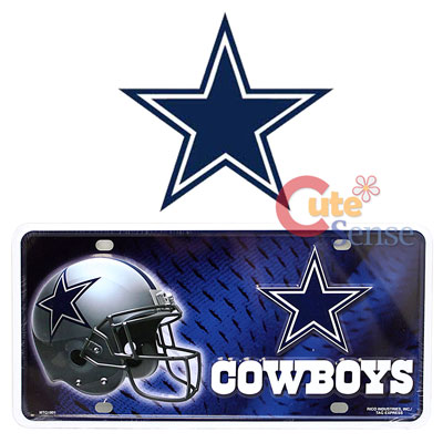 NFL Dallas Cowboys Metal License Plate