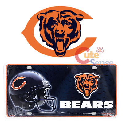 NFL Chicago Bears  Metal License Plate