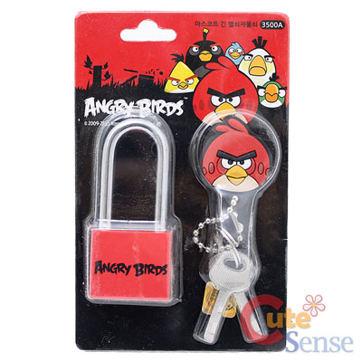 Rovio Angry Birds  Lock with Keys- Red