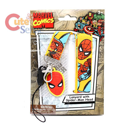 Marvel Spiderman Lanyard KeyChain with ID Pocket