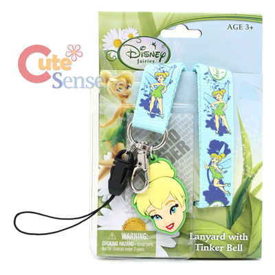 Disney Tinkerbell Lanyard KeyChain with ID Pocket