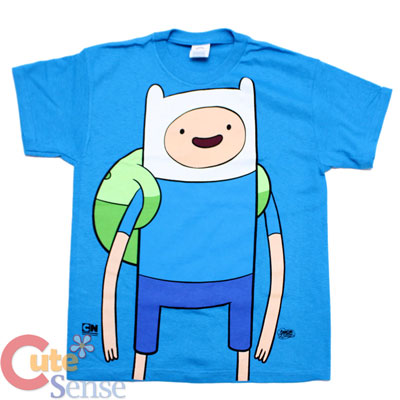 Adventure Time Finn and Jake Finn Kids T-Shirt - Large