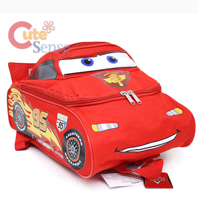 Disney Cars Mcqueen Toddler School Backpack  -3D Shape