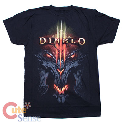 Diablo 3 All Over Face Mens T-Shirts - Large